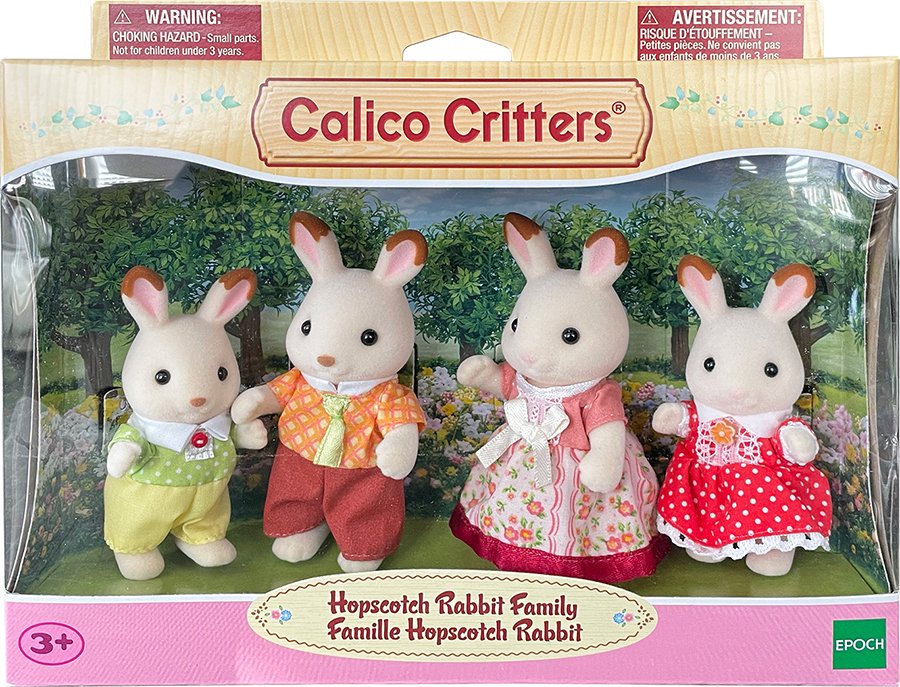 Calico Critters Chocolate Rabbit Family – Park Street Books Toys
