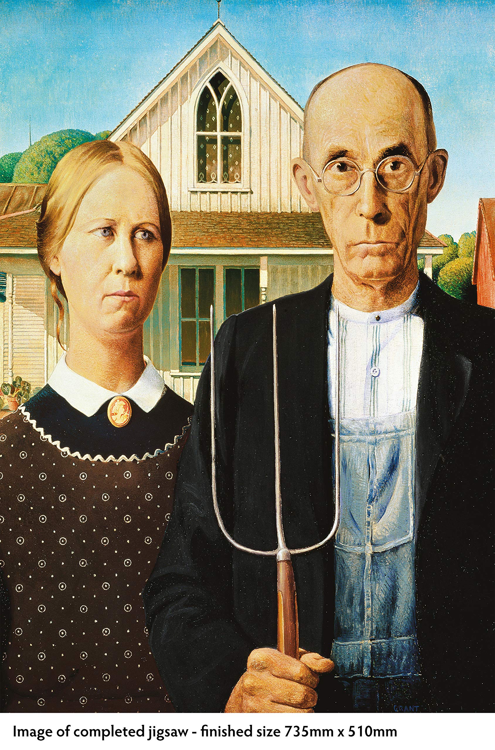 American Gothic by Grant Wood Puzzle 1000 pcs – Park Street Books